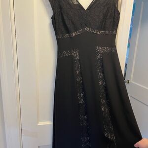 Calvin Klein Black Lace Maxi Dress